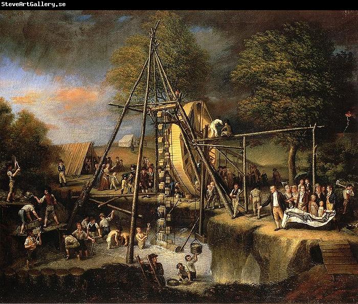 Charles Willson Peale Exhuming the First American Mastodon